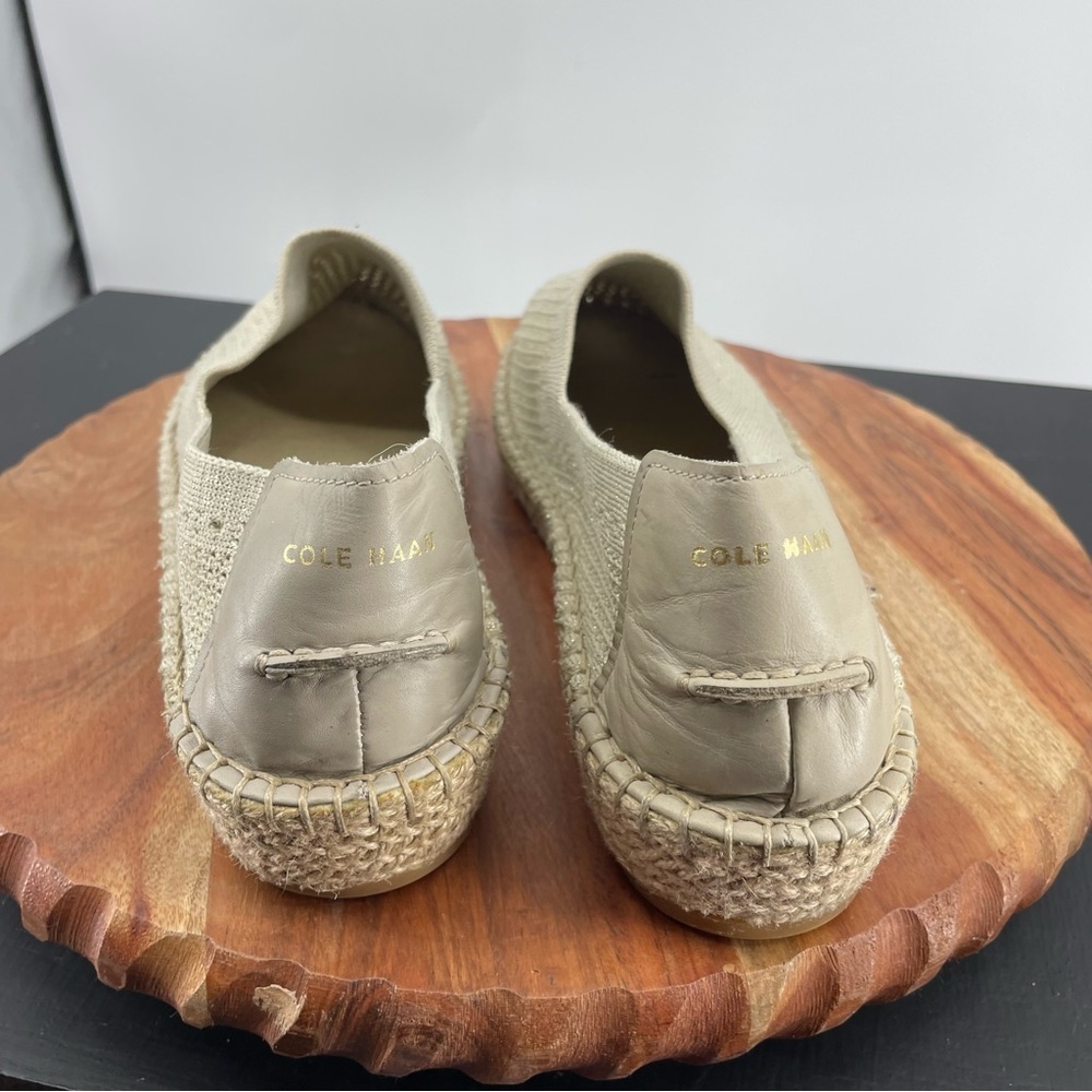 Cole Haan Cloudfeel Stitchlite Espadrille slip on shoes size 9.5 sesame beige - Picture 4 of 7